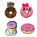 Dunkin Donuts PVC Shoe Charms Food-Themed Decorations with Bread Biscuit Donut Accessories for Shoe Styling