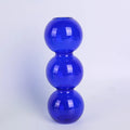 Modern Luxury Bubble Art Glass Vase Wholesale Pink Floral Arrangement Vase for Weddings and Events