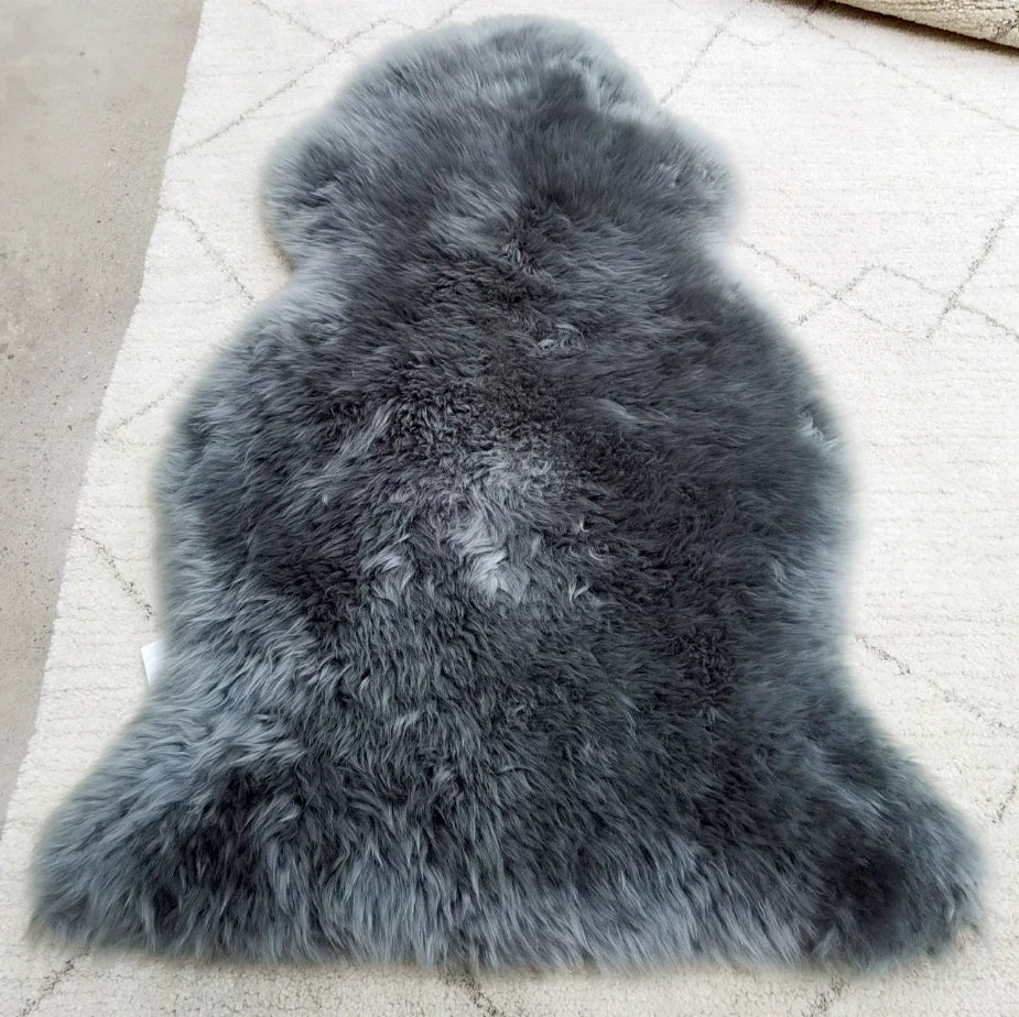 Irwoods Australian Real Sheepskin Fur Rug Pelt Eco-Tan Process Garde Quality 6-8cm Fur Length Factory Wholesale Auto Upholstery