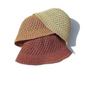 New Arrival Breathable Hollow Sunshade Woven Fisherman Hat Custom Color Bucket Hats