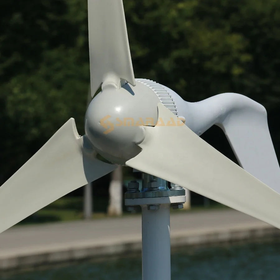 Clean Energy Saver for Home Poland Warehouse 400w 12v 24v Horizontal Wind Turbine Generator With Free MPPT Controller