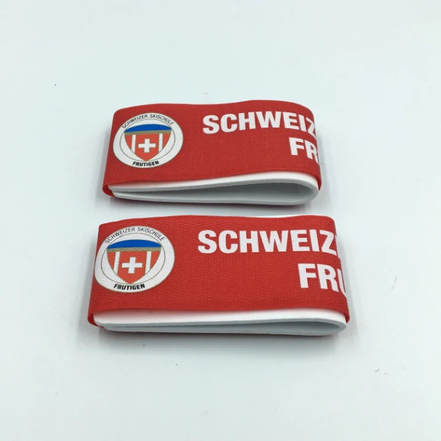 Custom Logo Printed Hook and Loop Nordic Alpine Ski Straps EVA Ski Ties Snowboard Binding Strap Alpine Hook Loop Ski Strap