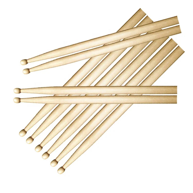 High Quality Bulk Custom Logo Wood Drum Sticks 2B 5A 5B 7A Variety Woods Including Oak Maple Hickory for Musicians-Wholesale