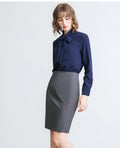 Professional Half-length Skirt Female Black Bag Hip Split Formal Suit Skirt Business Work Group Long New Temperament Skirt