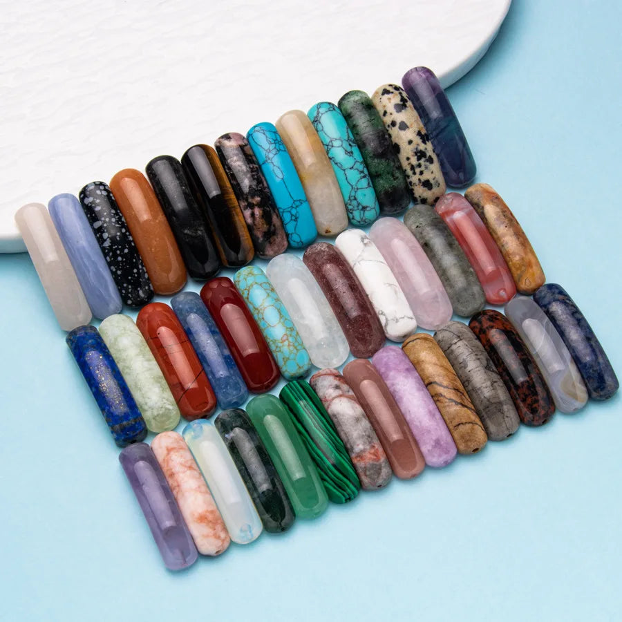 Wholesale Bulk Top Quality Crafts Hand-carved Gemstone Crystal Wands Crafts for Women DIY Jewelry Making