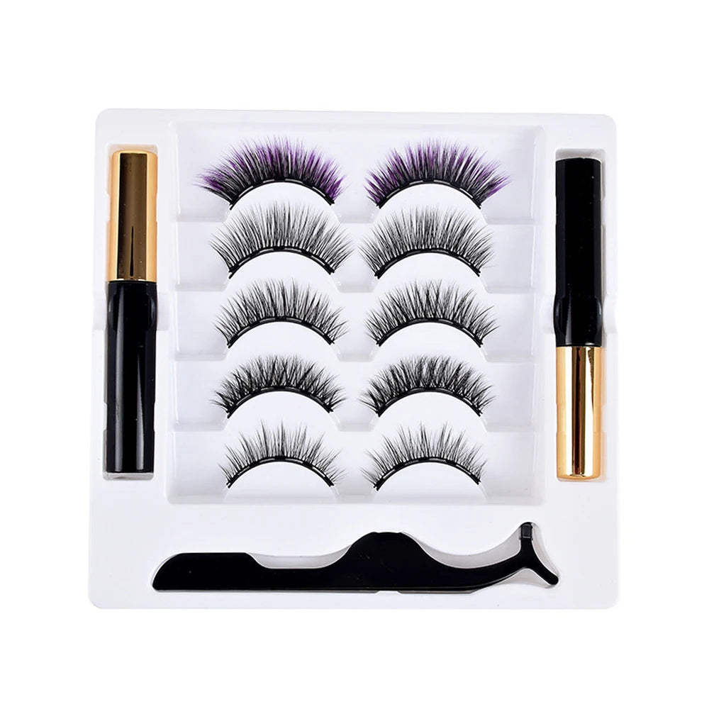Pinky Leem Top Rated Natural Looking Invisible Luxury Magnetic Eyelash  5d Fake/false Thin Waterproof Magnetic Eyelashes