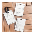 MDFSUB in Stock Logo Printable Double-sided Mdf Blank Travel Luggages Tag MDF Blank Sublimation Luggage Tag with Protective Film