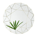 Modern Gold Color Custom Shape Decorative Wall Mirror Simple Vintage Style for Hotel Home or Bathroom Wall Decor Framed