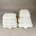Eco-Friendly Disposable Cornstarch Plastic Take Out Clamshell Box Biodegradable Food Container for Newborns