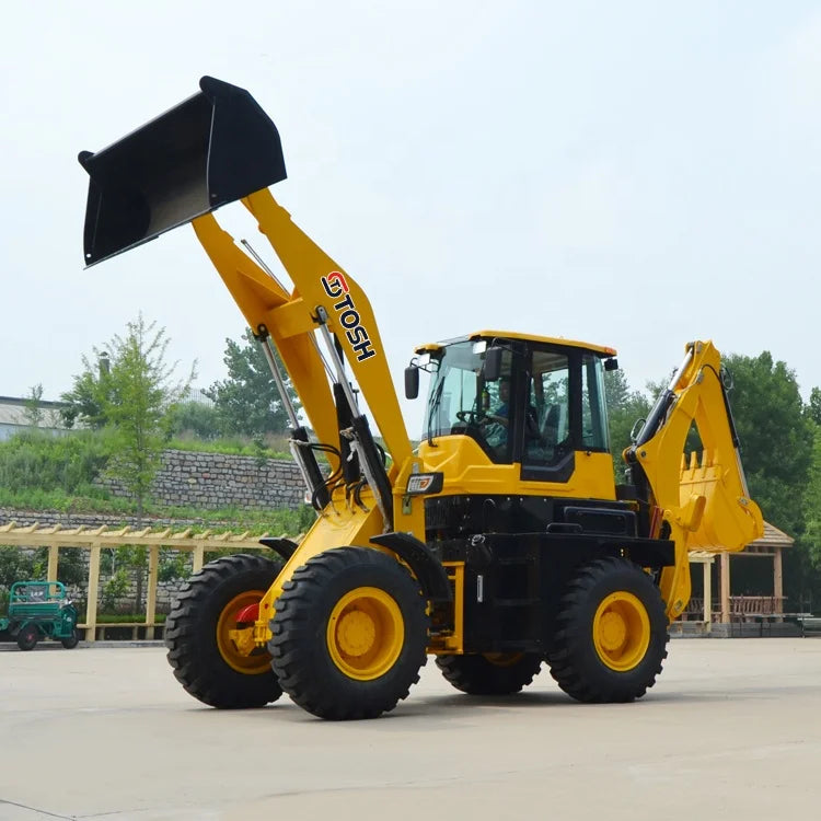 TOSH  New Mini Backhoe Excavator Loader Backhoe Loader 4x4 Backhoe Earth-Moving Machinery for Sale