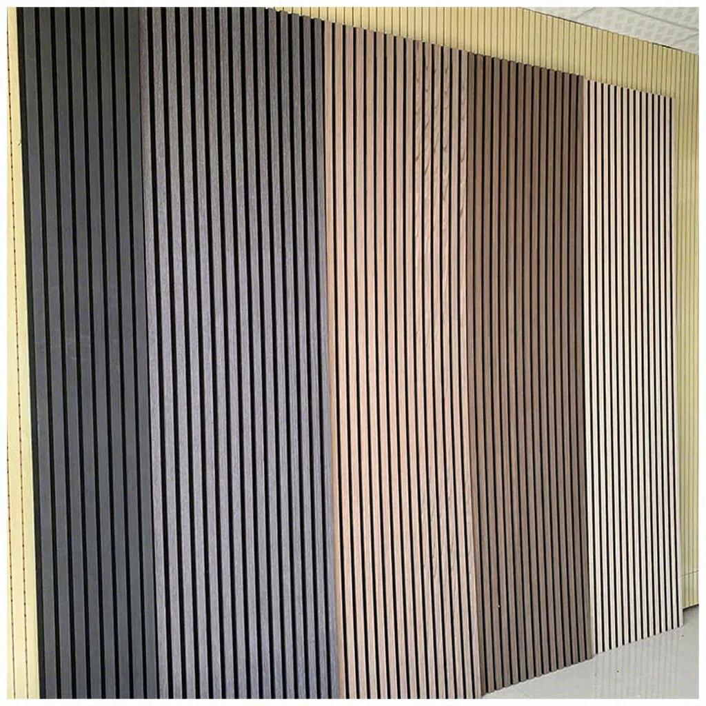 Natural Akupanel Oak Grooved Indoor Wood Wall Panel Sound Absorbing Slat Wall Panel Sound Proof Wall Acoustic Panels