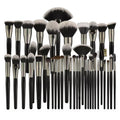 STOCK Natural Black 40Pcs Makeup Brushes Set Foundation Powder Concealer Eyebrow Eyeshadow Brush Set