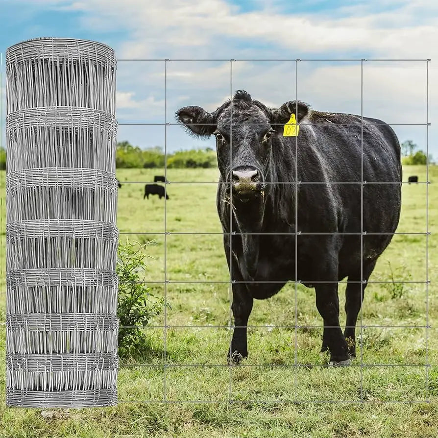 Customizable Galvanized Hinge Joint Field Pasture Deer Fence Mesh Secure Fixed Knot Horse Goat Farm Livestock Wildlife Wire Mesh