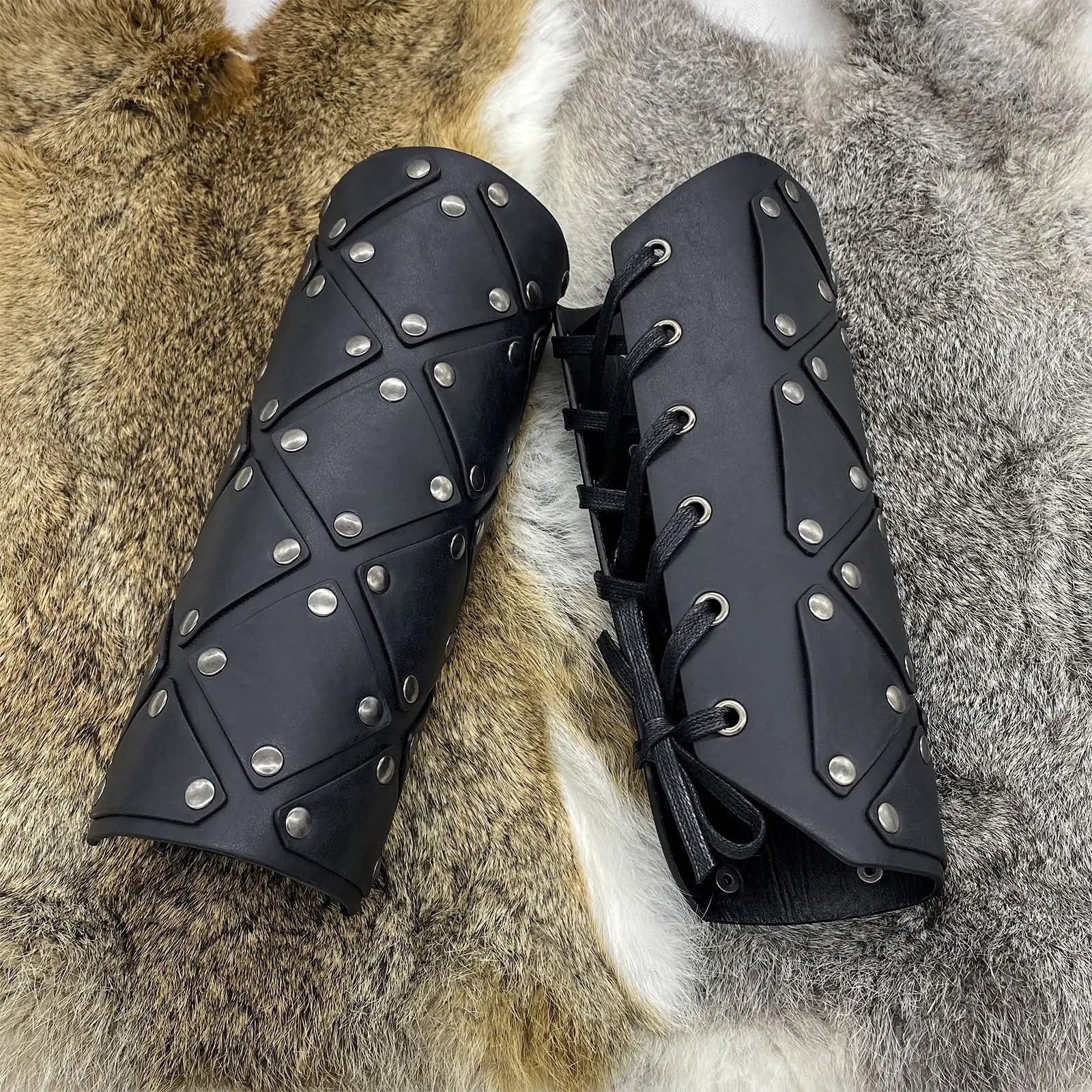 Medieval Wrist Guard WJF20 Vintage Knight Bracer Viking Mercenary PU Hand Guard Embossed Arm Armor for Cosplay LARP Renaissance