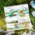 1Roll Mountain Forest Landscaping PET Tape Reflection in the Water Series DIY Stickers for Collage Materials