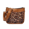 Customizable 100 Pcs Women Leopard Pu Leather Shoulder Strap Zip Messenger Tote Lady Casual Daily Wear Camo Crossbody Gift Purse