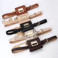 2023 Fashion PU Leather Detachable Belt Set Mini Waist Bag Cell Phone Bag With Adjustable Belt for Women