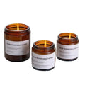 Home Decoration Christmas Candle Container Wholesale Luxury Empty Amber Glass Candle Jar