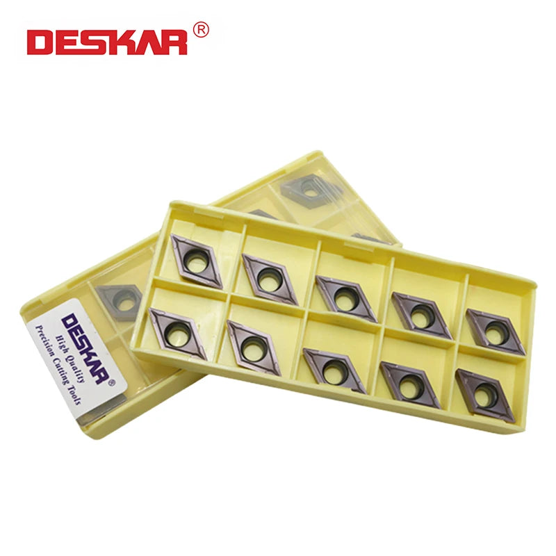 For CNC Lathe Carbide Inserts Turning Tools Machining Cut Sharp Universal Blade DCMT11T304 11T308 LF6018 OEM