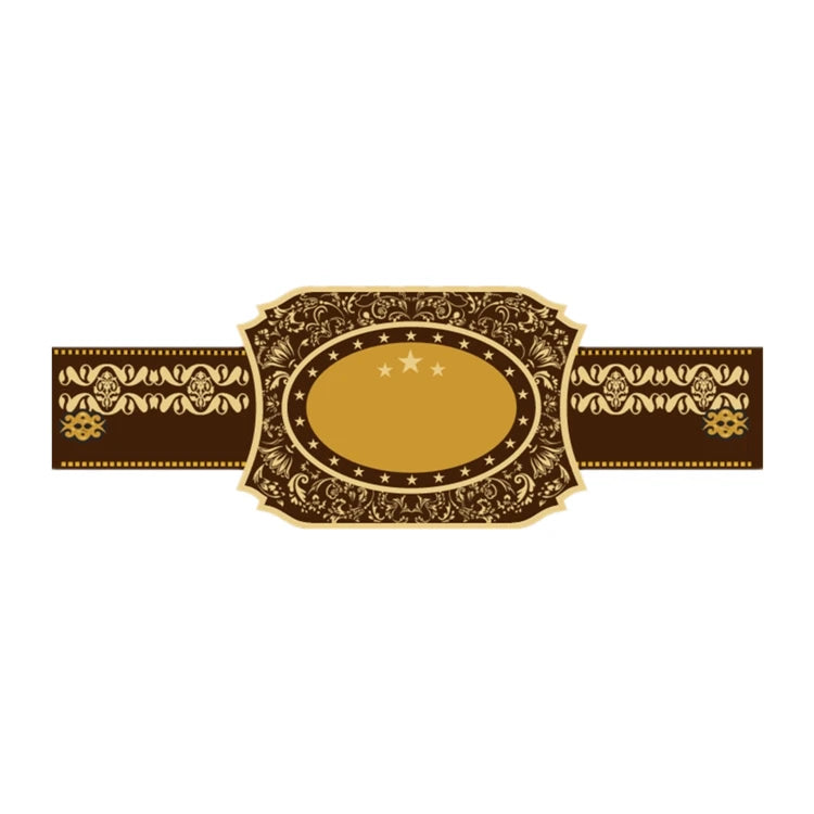 Custom Brand Eco-Friendly Paper Non-Adhesive Cigar Label Logo Printed Cigar Band Printing Packaging Label