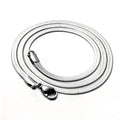 Various Length Stainless Steel Blade Flat Necklace Gold Color Waterproof Filmy Snake Chain Men Gift Jewelry