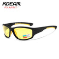 KDEAM KD712 TR 90 Cycling Sports Sunglasses for Men Silicone Non-slip Design Polarized Sun Glasses Trendy Outdoor Driving Shades