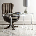 Modern Design Transparent Acrylic Office Desk Factory Price Crystal Bar Clean Long Table Glass Desk Excellent Visibility
