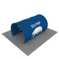 Custom Printed Portable Tension Fabric Waterproof Stretch Tunnel Easy-Build Folding Aluminum Frame for Trade Show Equipment MegaBDM