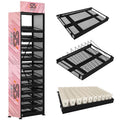Metal Retail Nail Polish Display Stand and Makeup Cosmetic Display Shelf  with 12 Layers  That Can Fit More Different Products