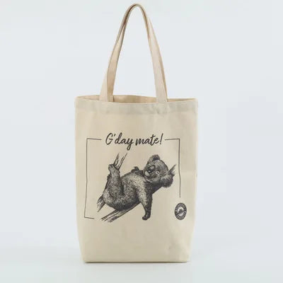 Brand New Print Logo Men Custom Printed Cotton Canvas Tote Hand Bag
