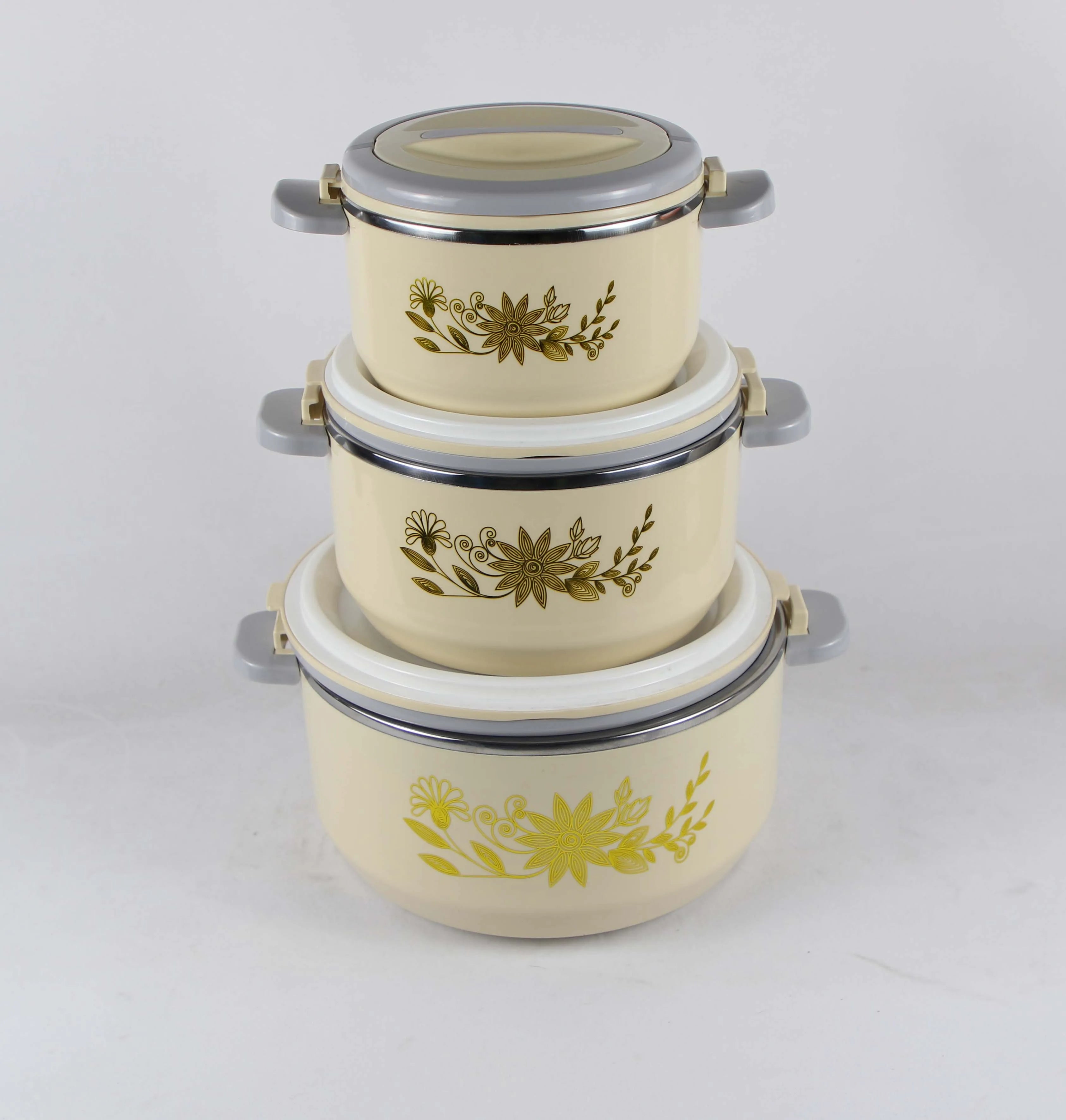 Modern Style Double-Layer Heat Preservation PP Printed Cookware Set Pot New Style Kitchen Essentials