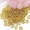 JF0734 Silver Gold Rose Gold Plated Spring Ring Clasps