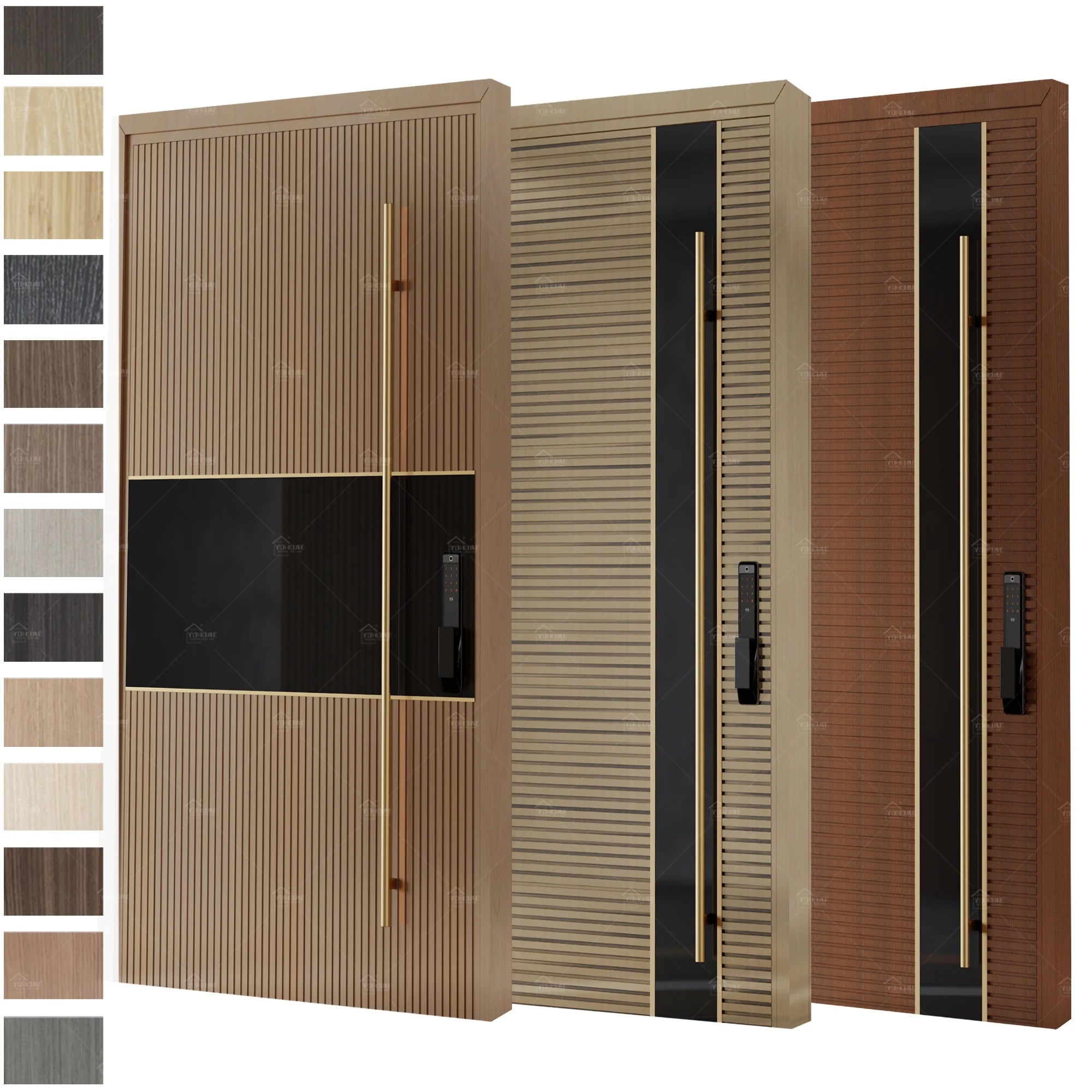 Australian Standard External Timber Entry Doors Entrance Wooden Doors for House Modern Villa Entrance Main Door