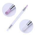 Wholesale Two-headed Nail Art Silicone Pen Acrylic Rhinestone Handle Carving Brushes Nail Art Sculpture Pen