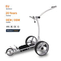 Folding Electric Battery Powered AI Golf Bag Trolley Auto Follower Hands Free Golf Cart