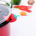 OEM&ODM New Arrivals Kitchen Accessories Spill-Proof Lid Lifter Creative Design Heat Resistant Silicone Pot Lid Holder