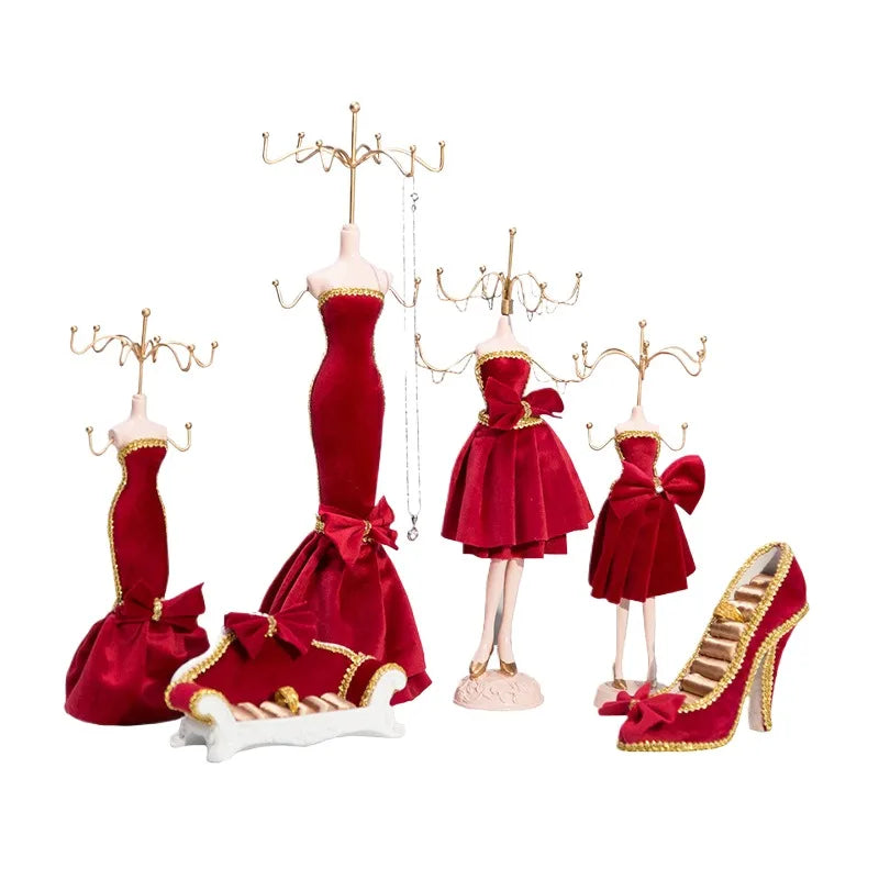 Wholesale Jewelry Display Stand High Heel Ring and Necklace Holder for Shop Counter for Lady Mannequin