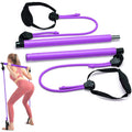 Procircle Professional Yoga Pilates bar Kit Resistance Band Exercise Stick