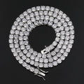 NUOYA Hip Hop Iced Out Jewelry Tennis Choker CZ Diamond Cubic Tennis Necklace