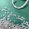 Wholesale Solid 925 Sterling Silver Irregular Loose Beads Geometric Spacer Beaded for DIY Jewelry Making