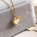 Unique Design Stainless Steel Cute Classic Heart Drop Pendant Choker Collarbone Chain Necklace for Women YC19A01