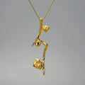 Lotus Fun Trending Products New Arrivals  925 Silver Wintersweet Plum Blossom Pendant Vintage Accessories Fine Jewelry for Women
