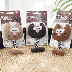 Wholesale Cute Chew Elastic Cat Plush Toys