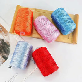 3.5mm High Tenacity Flat Braided Wax Polyester Sewing Thread for Leather and Sofa High Tenacity Polyester Waxed Thread