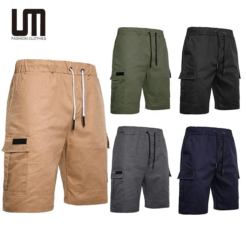 New Trending Wholesale Men Summer Casual Pockets Jogger Cargo Shorts