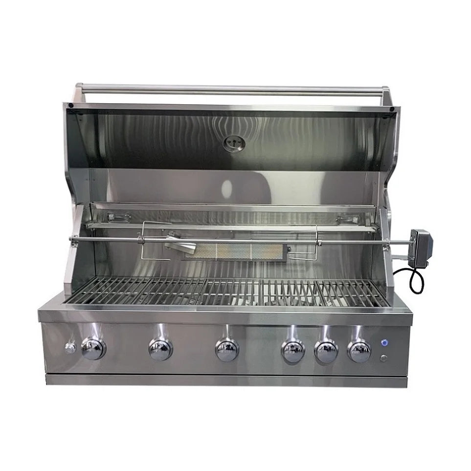 Stainless Steel 5 burner Bbq Grill Propane Gas Grill with Infrared Rear burner