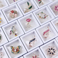 Brooch Pins Channel Lapel Pin Rhinestone Fashion Ladies Box Enamel Lion Gift Brooches Women