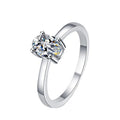 D Color Luxury 925 Sterling Silver Vvs1 Pigeon Egg Shape 1CT Moissanite Rings  Engagement Rings for Women Gifts