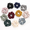 Wholesale Hair Accessories Women's Fabric Elastic Intestine Shape Pearl Hair Band Scrunchy Ponytail Holder Handmade Hair Rope