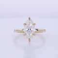 Starsgem Customized Synthetic D VVS1 Marquise Cut Moissanite Jewelry Rings